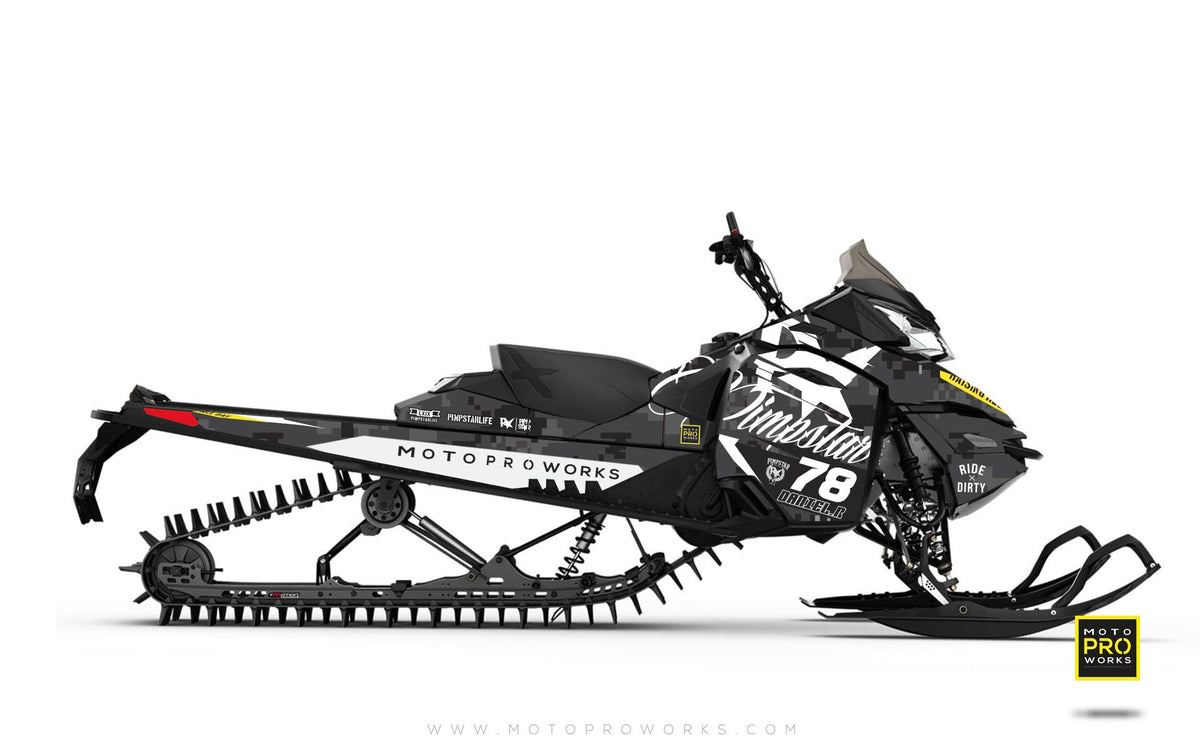 Ski-Doo Graphics - &quot;Marpat&quot; (black) - MotoProWorks | Decals and Bike Graphic kit