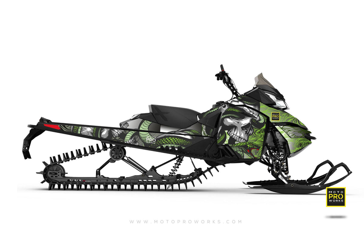 Ski-Doo Graphics - &quot;Ssskully&quot; (venom) - MotoProWorks | Decals and Bike Graphic kit
