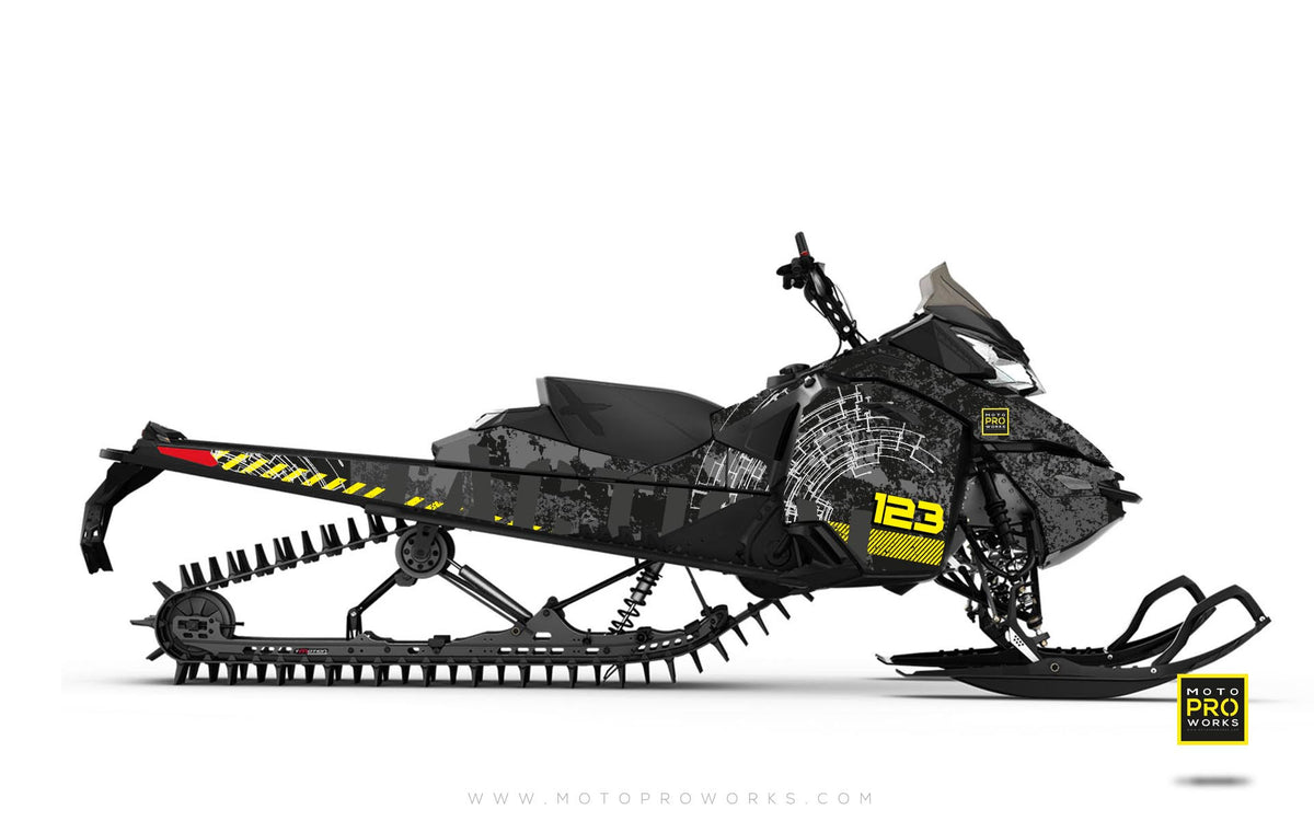Ski-Doo Graphics - &quot;Tactical&quot; (black) - MotoProWorks | Decals and Bike Graphic kit
