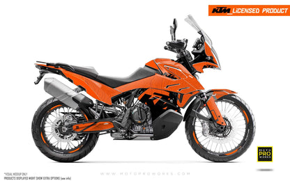 KTM 790/890 Adventure R/S GRAPHICS - "Topography" (Orange)