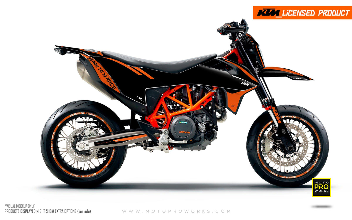 KTM GRAPHIC KIT - &quot;Trac&quot; (black) - MotoProWorks | Decals and Bike Graphic kit