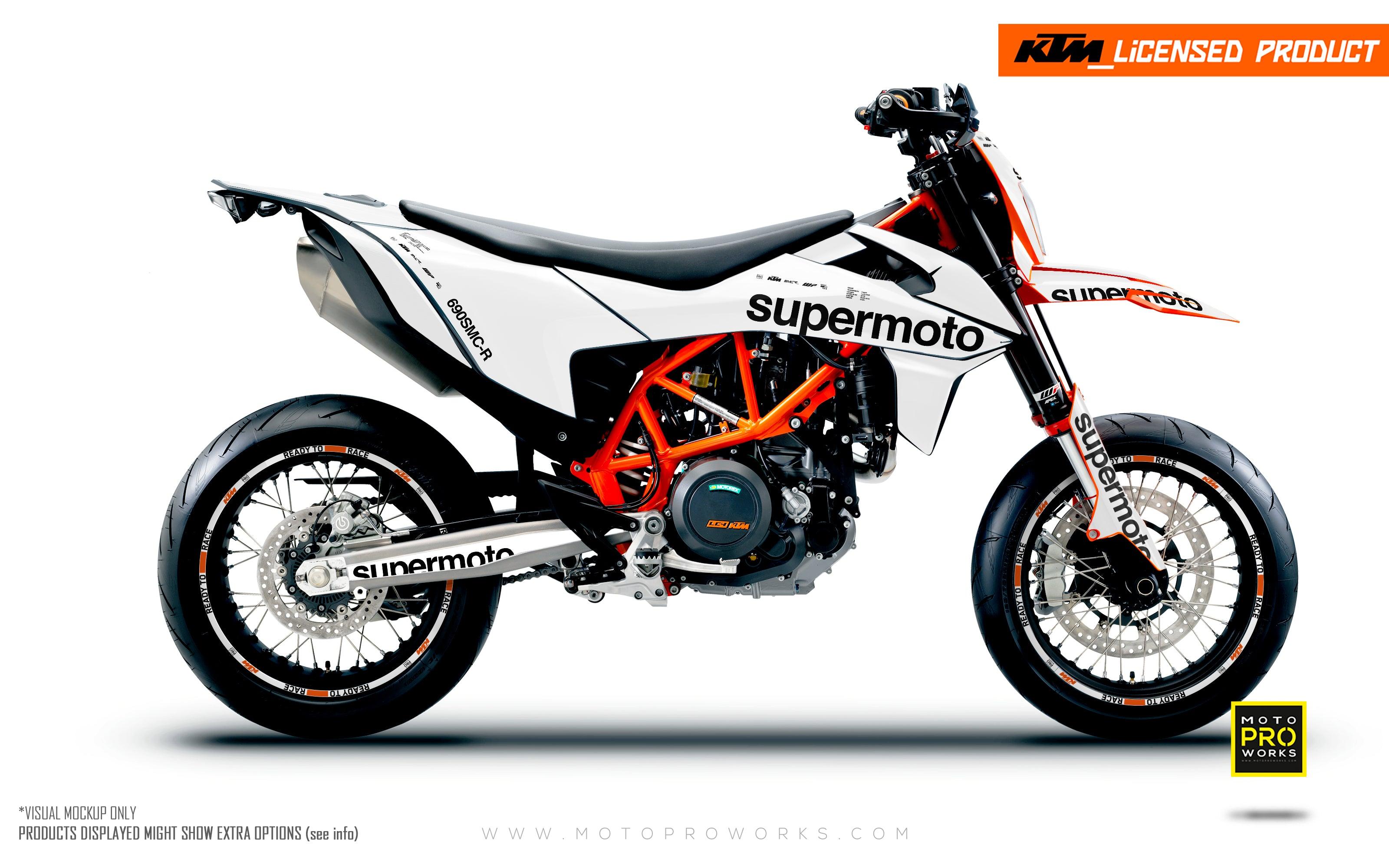 KTM GRAPHICS - 690 SMC-R "Type" (White) - MotoProWorks