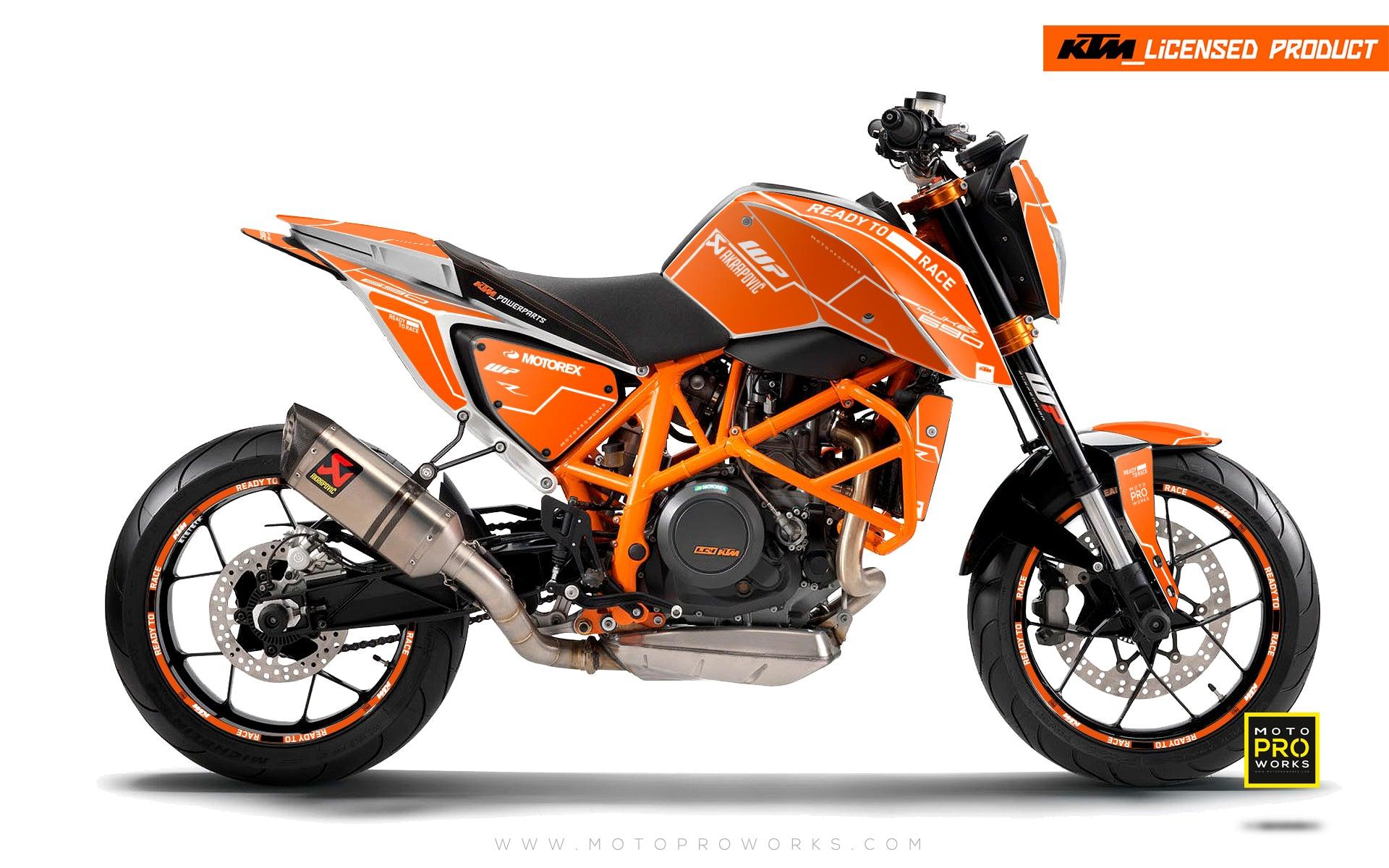 KTM 690 Duke GRAPHICS - "Vessel" (Orange) - MotoProWorks