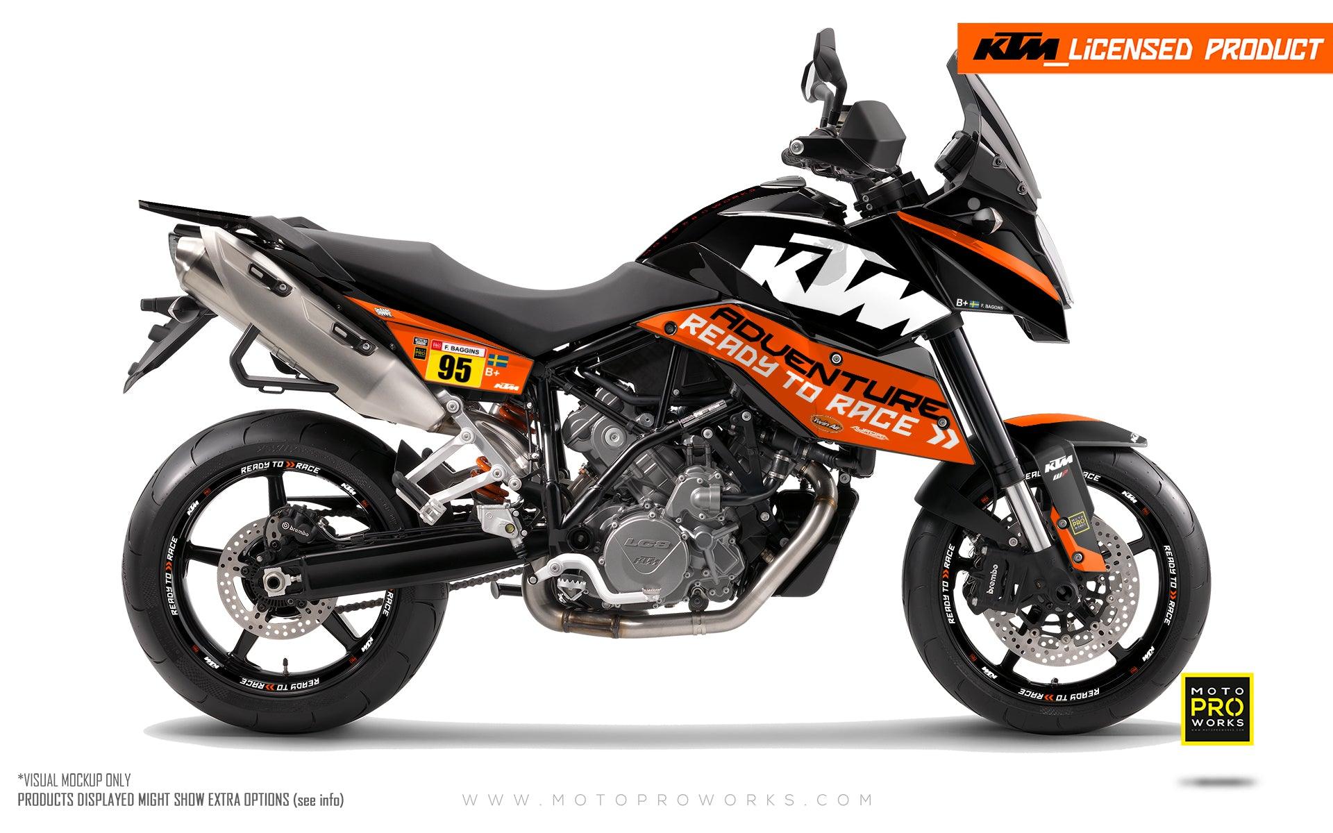 KTM 990 SMT GRAPHICS - "Waypointer" (Midnight) - MotoProWorks