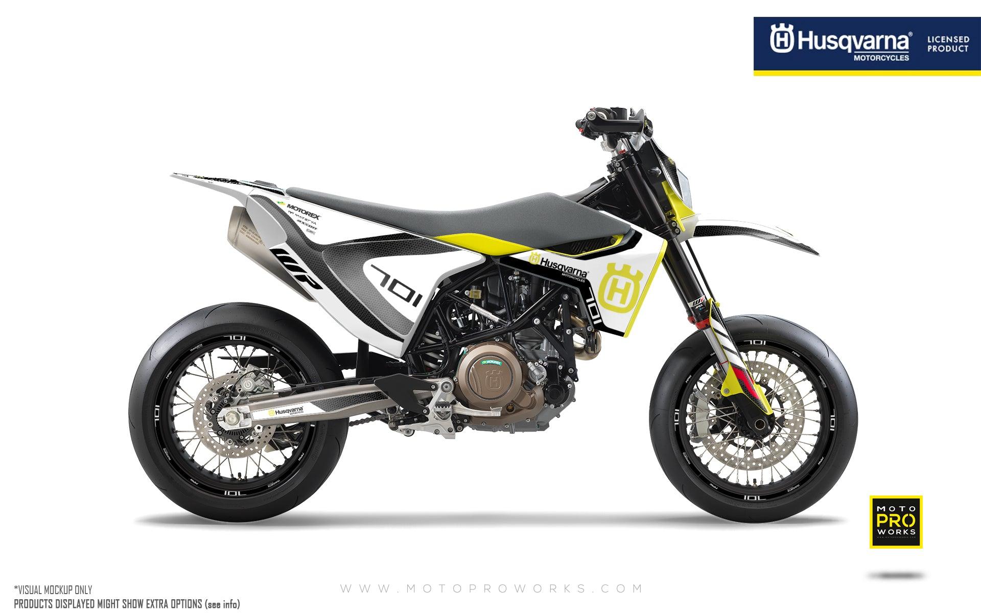 Husqvarna 701 GRAPHICS - "RR-Tech" (White) - MotoProWorks