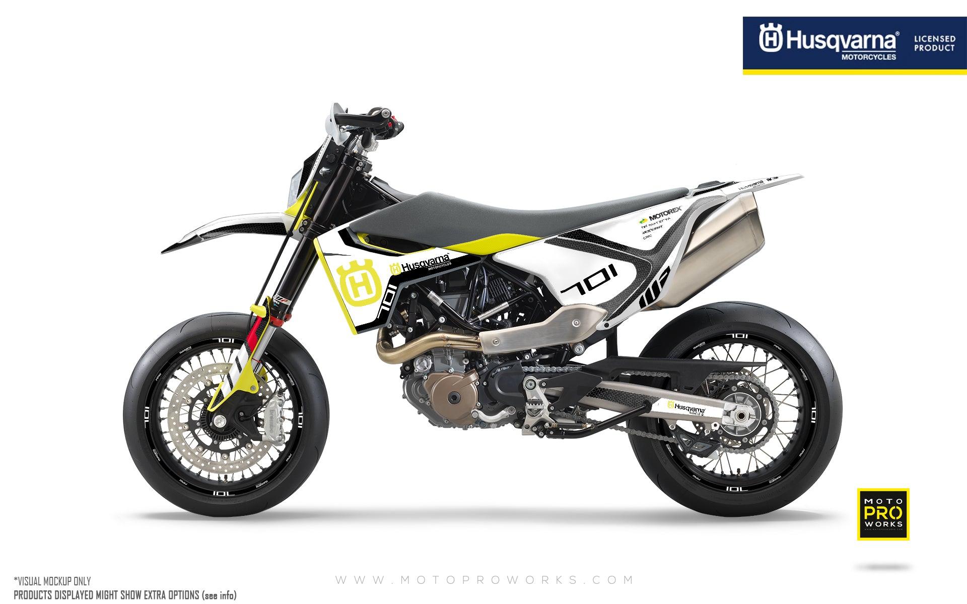 Husqvarna 701 GRAPHICS - "RR-Tech" (White) - MotoProWorks