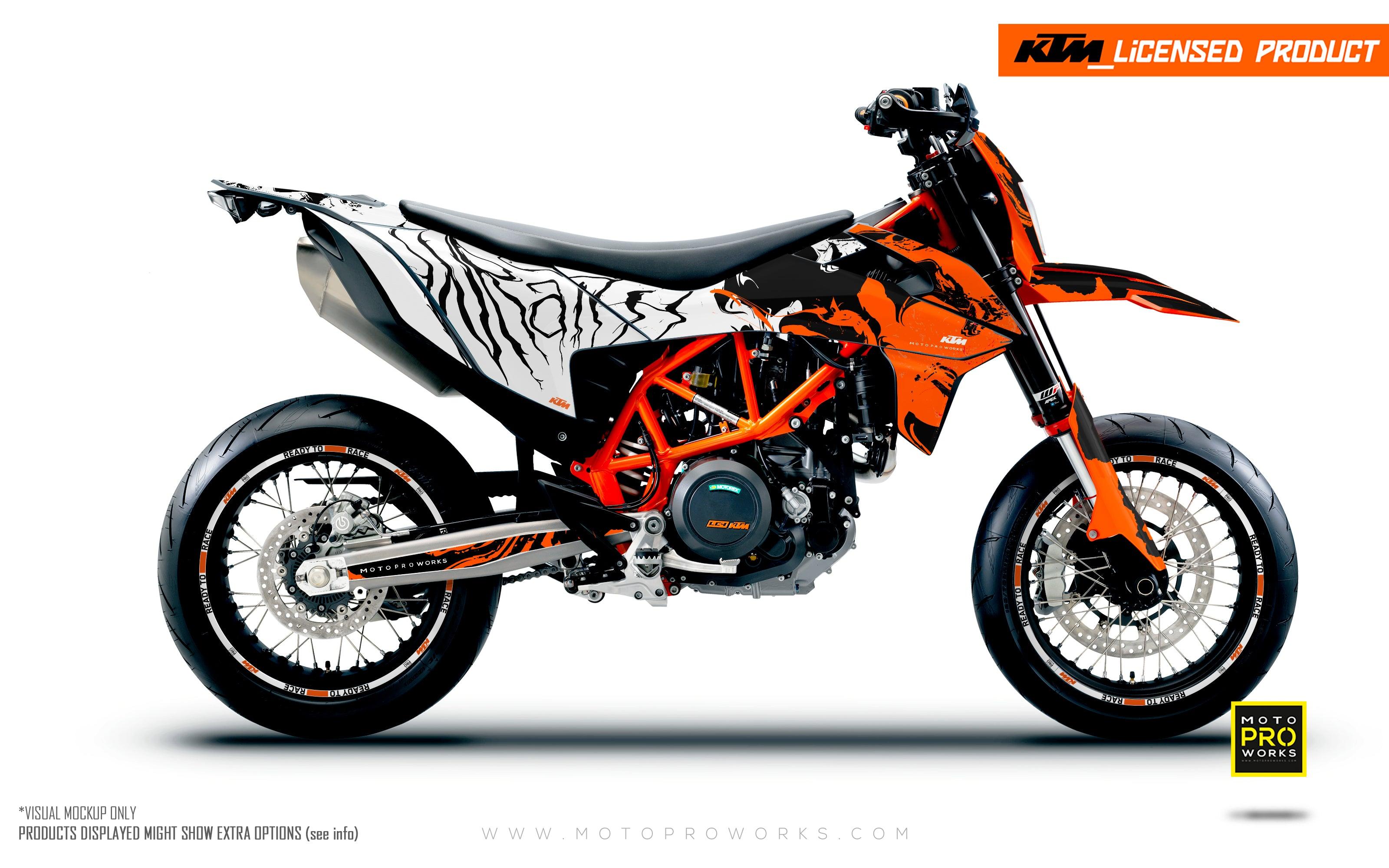 KTM GRAPHICS - 690 SMC-R "Wraith" (Orange) - MotoProWorks
