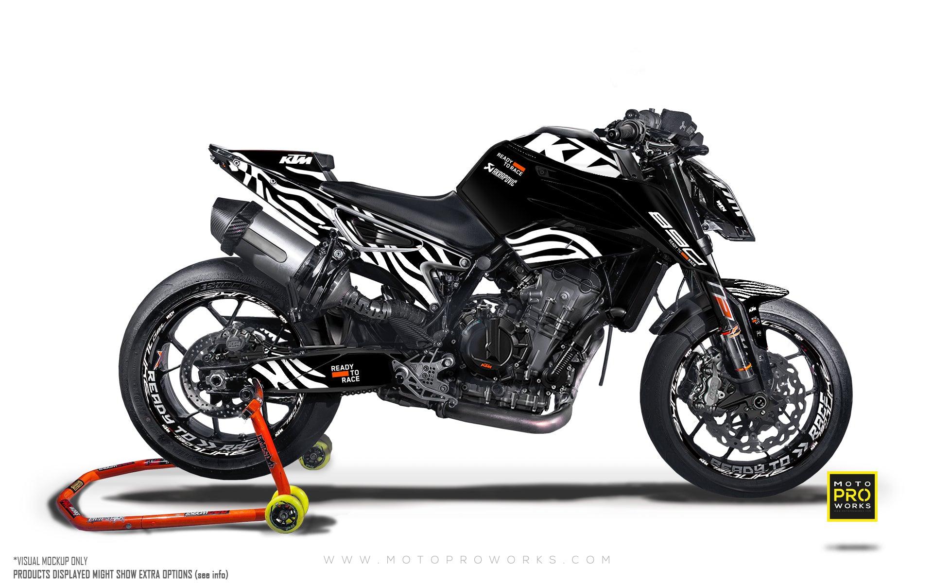 KTM 790/890 Duke GRAPHICS - "Shredder" (Black) - MotoProWorks